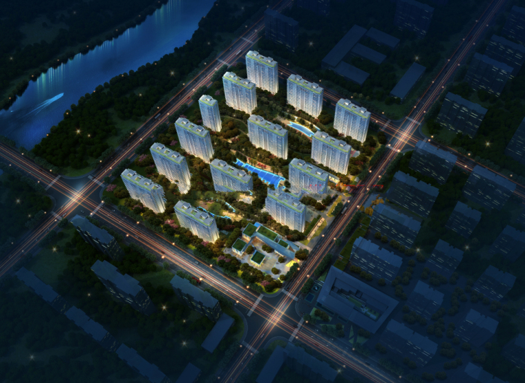建筑设计施工资质资料下载-建业郑州电影小镇橙园现代高层住宅建筑设计