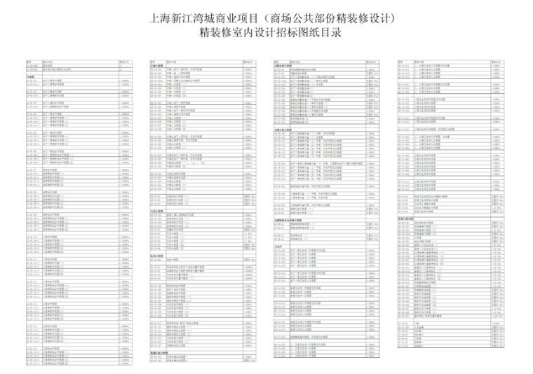 AGC设计-上海U-FUN购物公园室内装修施工图+效果图+灯光图+物料书-图纸目录