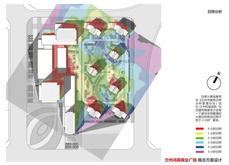 [甘肃]汉鸿森现代风格商业广场概念方案设计（PDF+171页）-日照分析