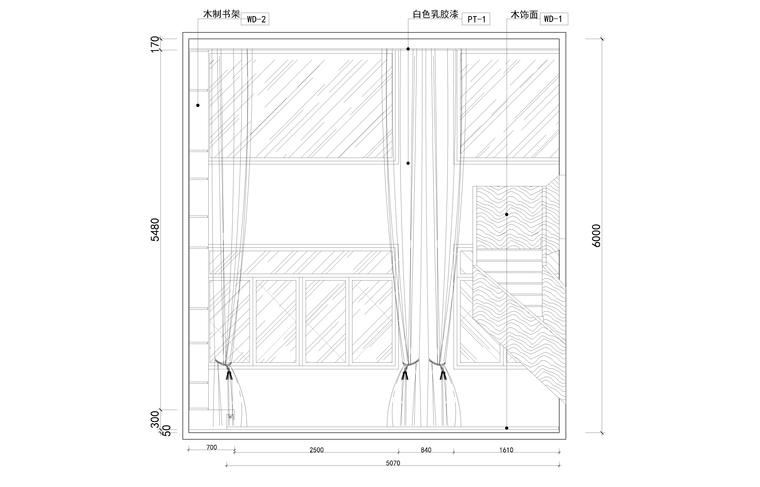 [上海]上海泓点设计办公楼CAD施工图+实体图-4