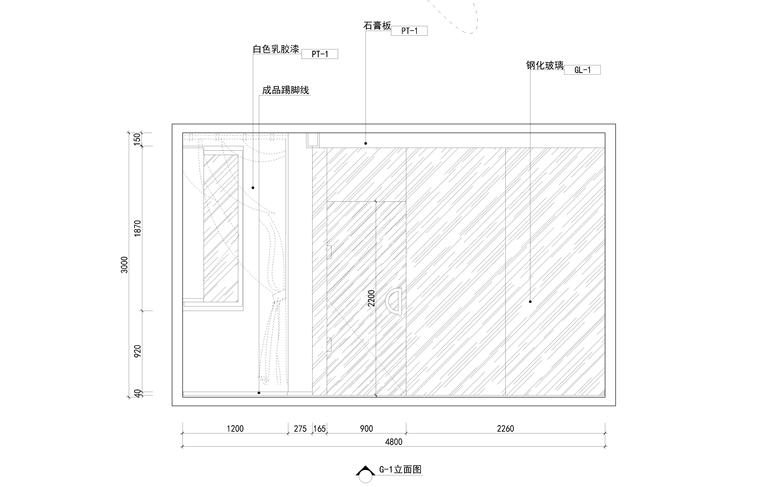 [上海]上海泓点设计办公楼CAD施工图+实体图-9