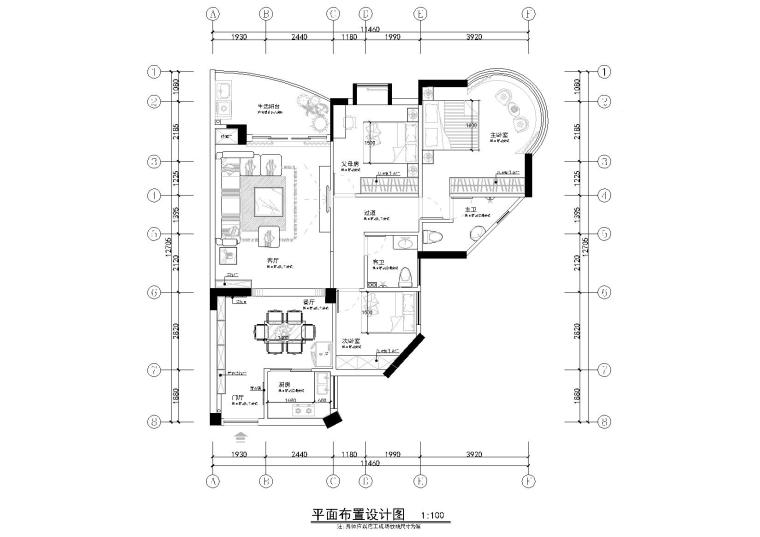 小间卫生间装修效果图资料下载-[广东]赖先生家居样板间施工图+效果图+软装