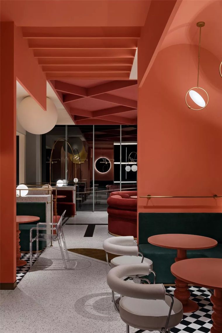 撞色 水磨石,最优雅的"沉浸式"梦幻空间!-室内设计-筑龙室内设计论坛