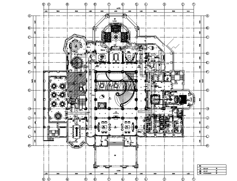 精装修施工图审图细则资料下载-​同和文化休闲中心空间设计施工图+效果图