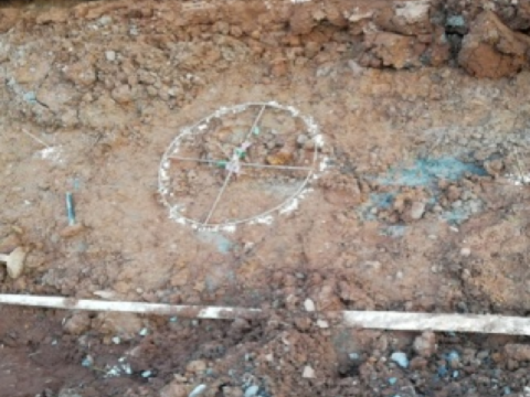 桩位中心点放样