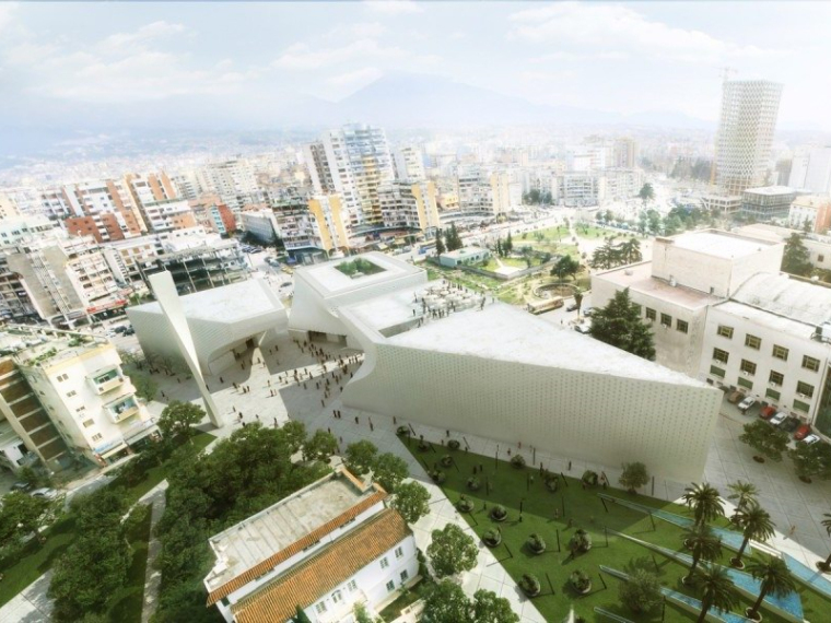 阿尔巴尼亚议会大楼资料下载-阿尔巴尼亚大型文化中心