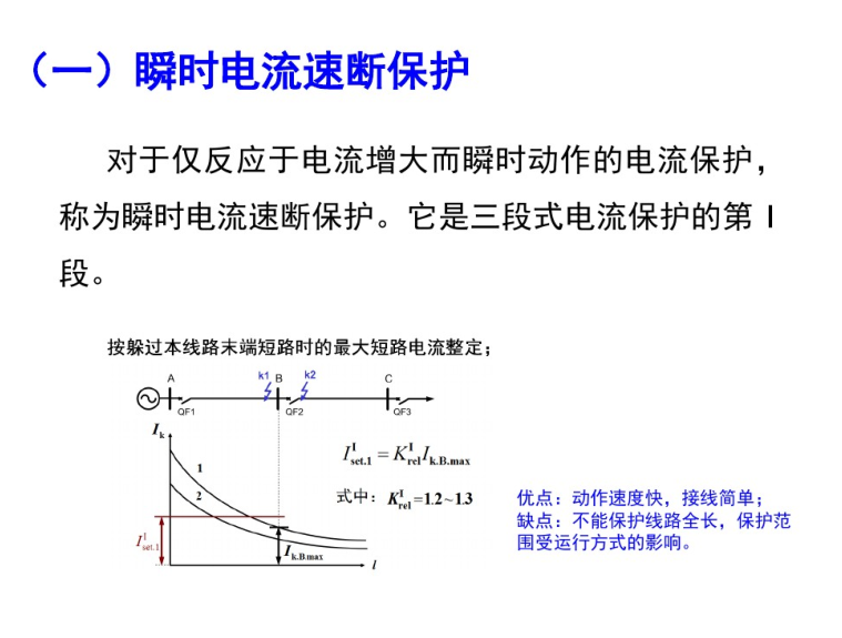 变电站二次系统专业培训  66页-瞬时电流速断保护