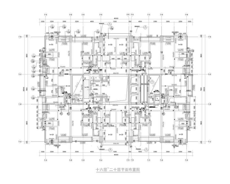 汕头办公楼施工图资料下载-97.6m框筒结构商务办公楼结构施工图（2016)