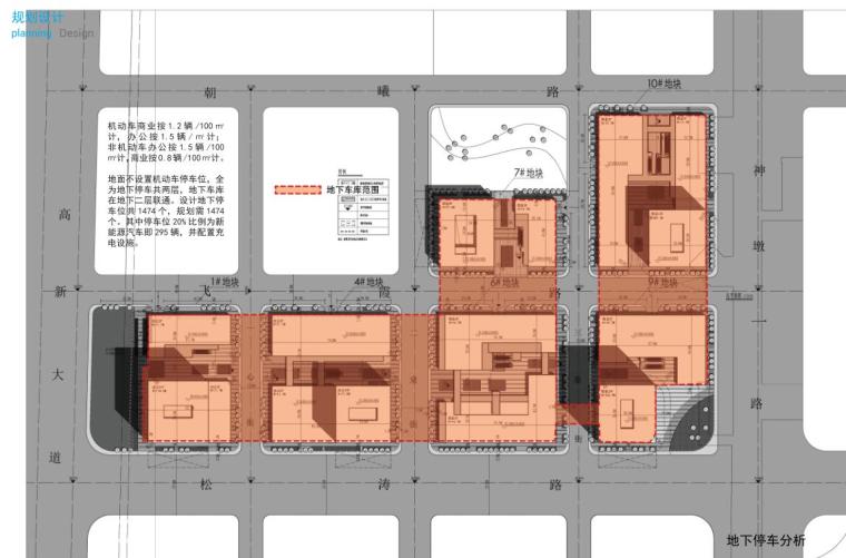 [湖北]奥山光谷现代风格创意街区方案设计（PDF+185页）-地下停车分析