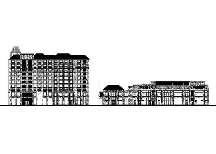 cad立面图门窗资料下载-[上海]浦江镇125-3地块浦江皇冠假日酒店建筑施工图