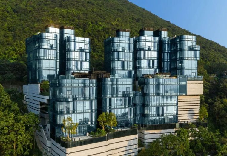 香港住宅区景观资料下载-以“海浪”作概念，Aedas设计香港浅水湾半山8座独栋豪宅