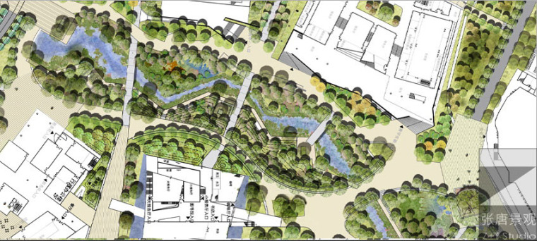 小区手绘方案资料下载-[深圳]南方科技大学概念景观设计方案图纸（景观手绘）