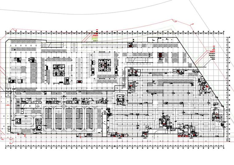 [安徽]现代风格商业中央广场建筑方案文本（PDF+167页）-地下二层平面图