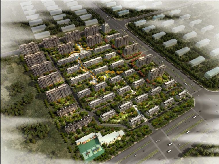 免费建筑居住区模型资料下载-绿地·香堤九里尚品居住区建筑模型设计（新亚洲风格）