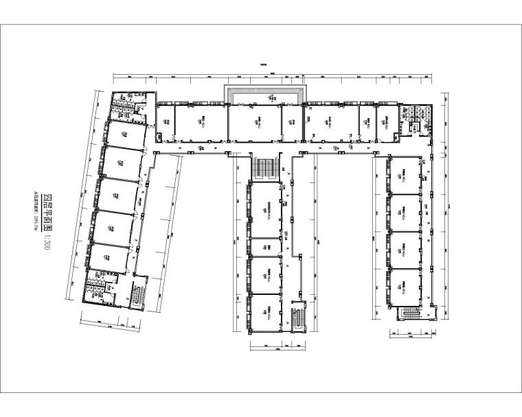 [惠州]30班小学建筑方案文本（CAD+JPG）-四层平面图
