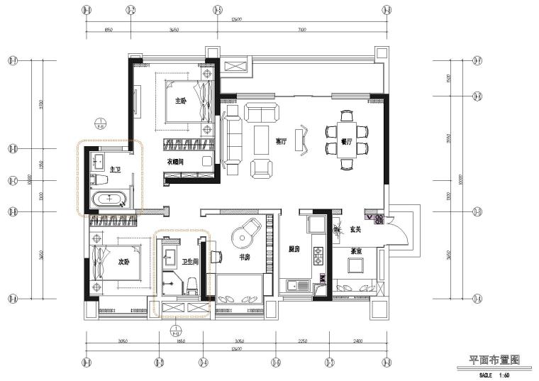 成都餐厅施工图资料下载-[四川]成都中洲白鹭郡样板间施工图+实景图