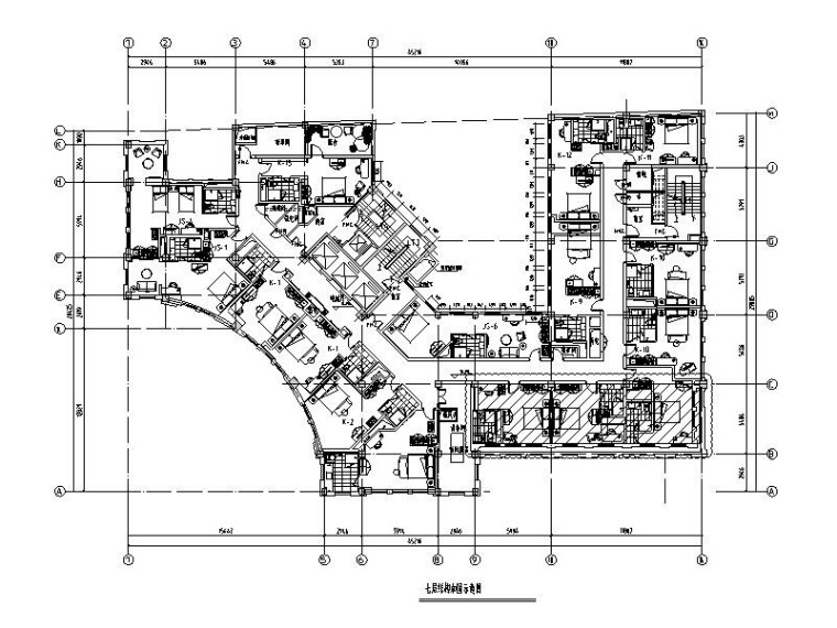 上海室内设计作品集资料下载-[上海]钢框架饭店扩初图（建筑结构）2014