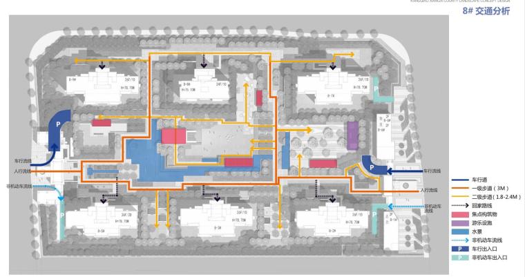 [广东]新中式风格康桥香溪郡景观深化方案设计（PDF+138页）-交通分析