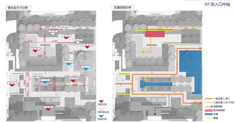 [广东]新中式风格康桥香溪郡景观深化方案设计（PDF+138页）-西入口中轴