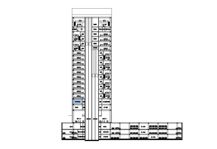 江西清水混凝土资料下载-[江西]现代风格企业办公楼建筑施工图设计（CAD）