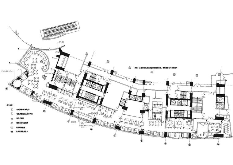 [北京]鼎悦坊火锅餐厅CAD室内施工图+效果图-机电点位图