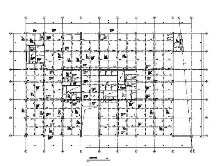 高层办公楼建筑su资料下载-框剪结构银行办公大楼建筑结构施工图（复杂高层结构）