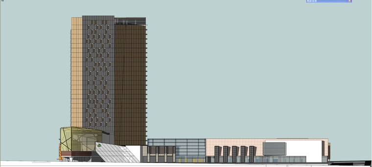 现代风格商业综合体建筑模型设计-知名地产某商业综合体 (3)