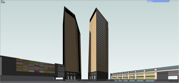 现代风格商业综合体建筑模型设计-知名地产某商业综合体 (8)