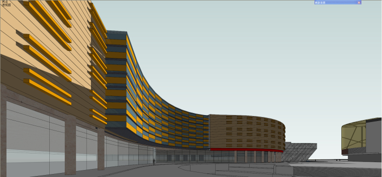 现代风格商业综合体建筑模型设计-知名地产某商业综合体 (7)