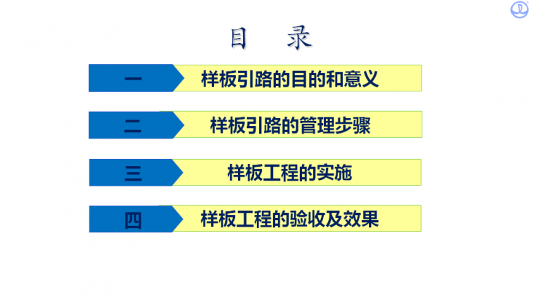 标识标牌清单资料下载-样板引路管理总结！