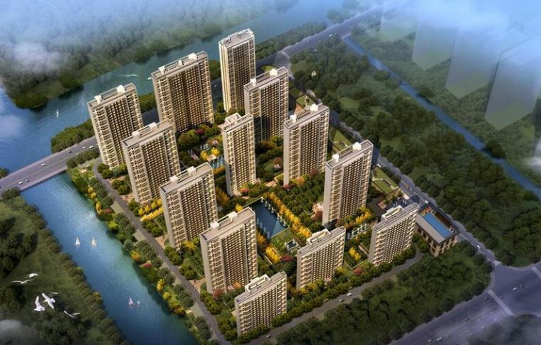 创造理想家园的两层公资料下载-[上海]绿地理想家绿地璀璨天城居住区建筑模型设计（新中式风格）
