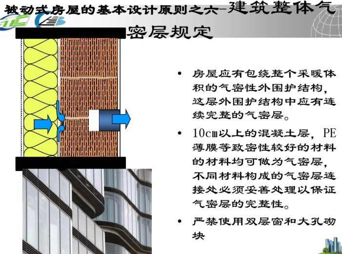 被动式低能耗房屋在中国的实践（PDF，55页）-建筑整体气密层规定