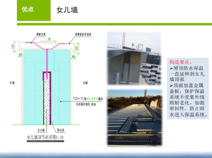 中德合作被动式低能耗建筑技术简介（PDF，73页）-女儿墙