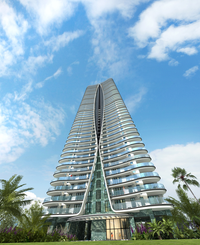 [广东]珠海华发绿洋湾滨海豪宅建筑模型设计（现代风格）-sketchup模型-筑龙渲染表现论坛