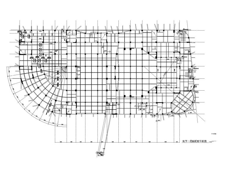 双户联排别墅建筑施工图资料下载-工人文化宫建筑结构施工图(粘结预应力结构)