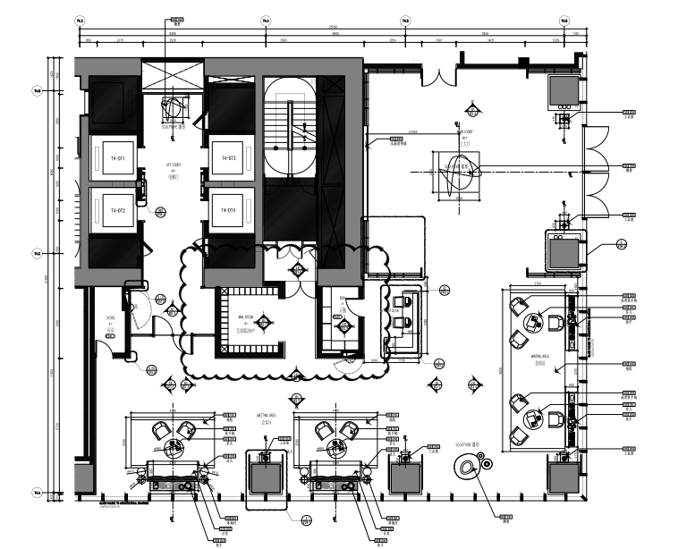 间装修效果图资料下载-华润公寓大堂+电梯间室内装修施工图+软装方案+效果图+物料表
