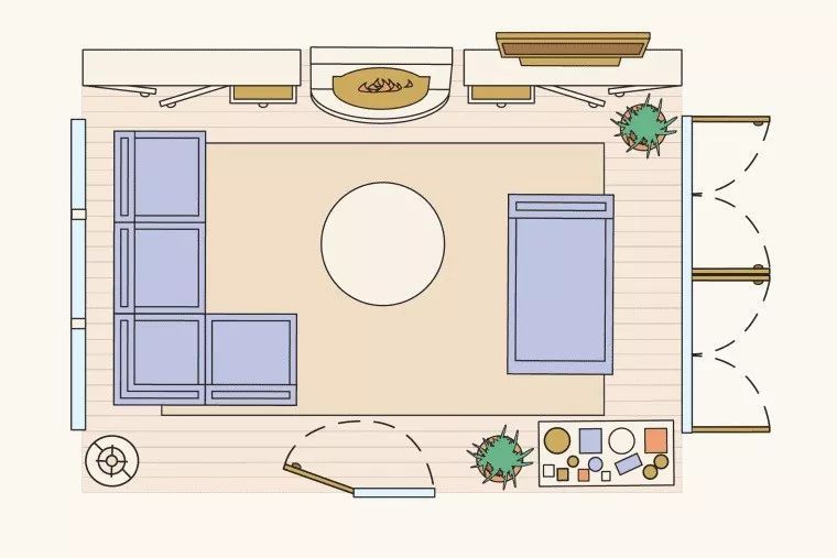 10种完美客厅布局，家一定要有核心区！（文末附精选资料65套）_5