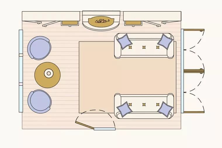 10种完美客厅布局，家一定要有核心区！（文末附精选资料65套）_7