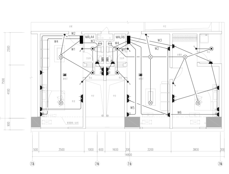 6层居住建筑施工图资料下载-深圳一类高层居住建筑强弱电电气施工图（景观照明、照度计算书）