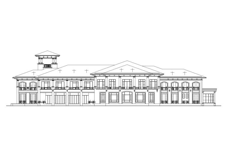 阁楼会所建筑设计资料下载-[山西]某居住区阁楼会所建筑施工图