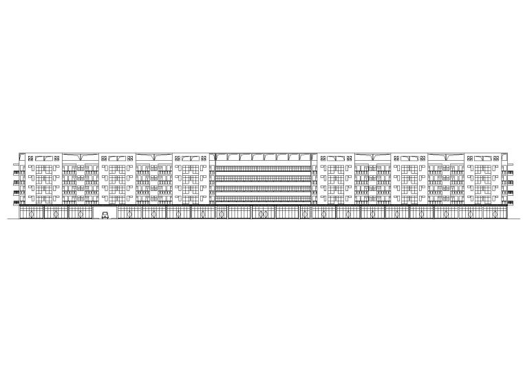 双跨门型刚架计算书资料下载-[广东]L型宿舍楼建筑施工图（含效果图）