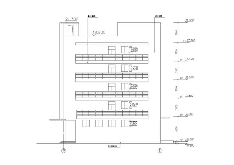 [广东]L型宿舍楼建筑施工图（含效果图）-03