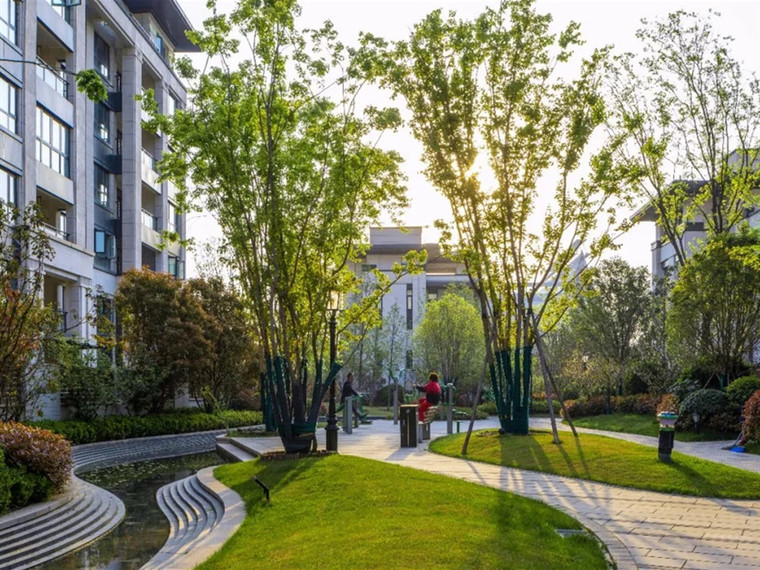 自然住宅景观资料下载-郑州碧源荣园住宅景观