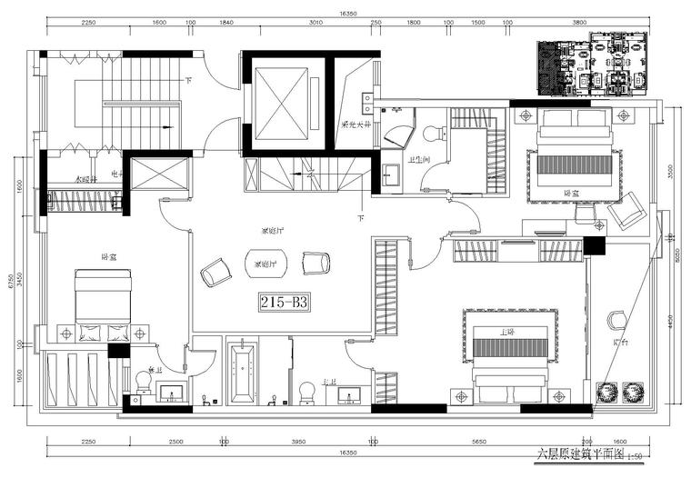 龙湖别墅建筑施工图资料下载-郑州荣盛华府235㎡上叠户型施工图+物料表