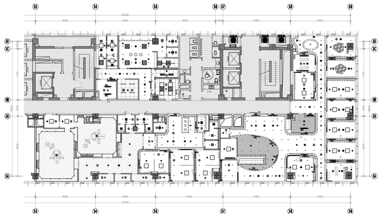 杭州西子国际仁树诊所门诊部社区医院施工图-综合天花图