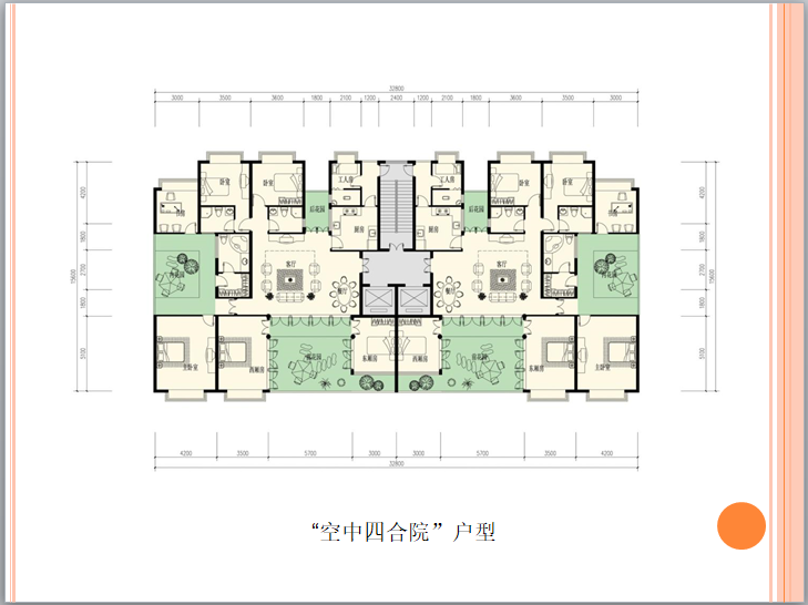 房地产产品细分讲解（146页）-“空中四合院”户型