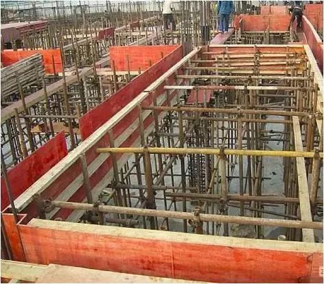 (2)支模宜遵循边模包底模的原则; (3) 梁侧模板须拉线安装; (4) 如