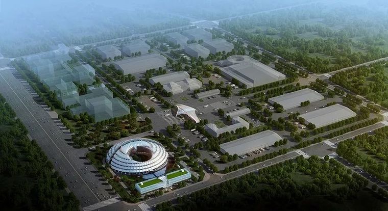 综合保税区建筑设计资料下载-匠人之作｜古丝绸之路起点处的“UFO”