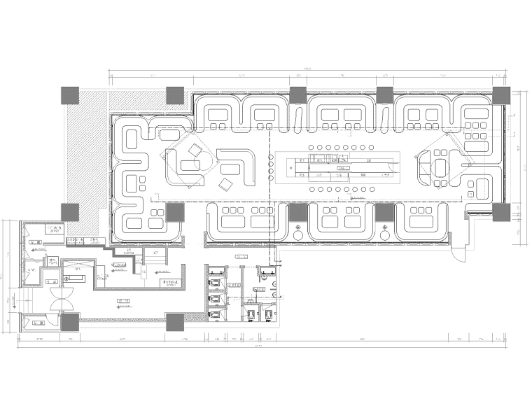 建筑室内装饰施工设计资料下载-WEB酒吧室内装饰施工图+效果图