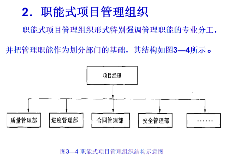 建筑工程工程项目管理组织-职能式管理